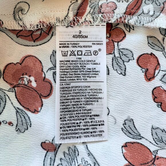 Banana Republic Womens Long Sleeve Voluminous Sleeve Midi Dress in Paisley Print - Picture 8 of 14